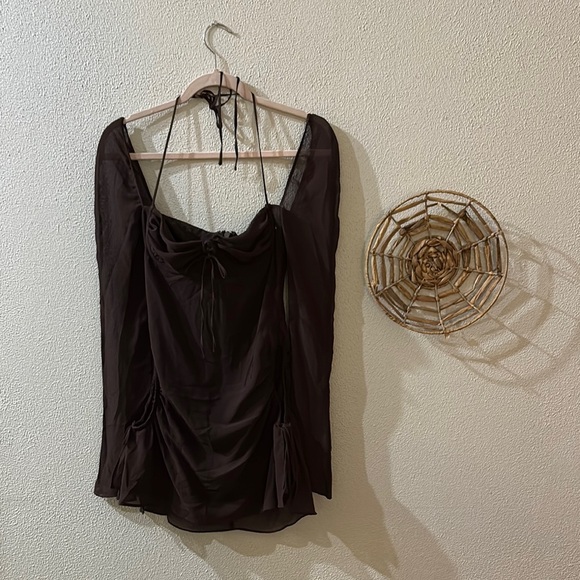 House of CB Cutout Babydoll Mini Dress Size XS - Picture 2 of 10